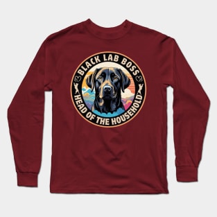 Black Lab Boss Long Sleeve T-Shirt